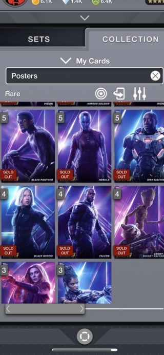 Topps Marvel Collect Digital Infinity War Set Of All 20 Posters Award Ready