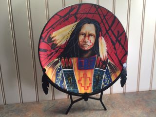 Made In Peru Nazca Warrior Plate With Stand