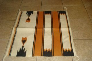 Vintage Native American Navajo Woven Saddle Blanket Rug 2