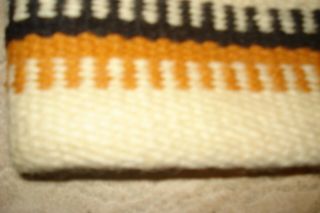 Vintage Native American Navajo Woven Saddle Blanket Rug 5