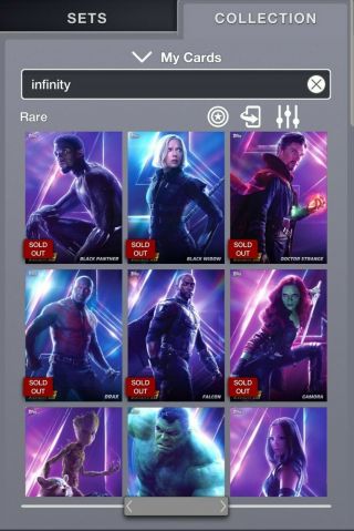 Topps Marvel Collect Digital Infinity War Complete Set Of All 20 Posters