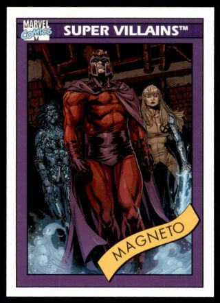 2013 Fleer Retro Marvel 1990 Impel Marvel Universe 24 Magneto