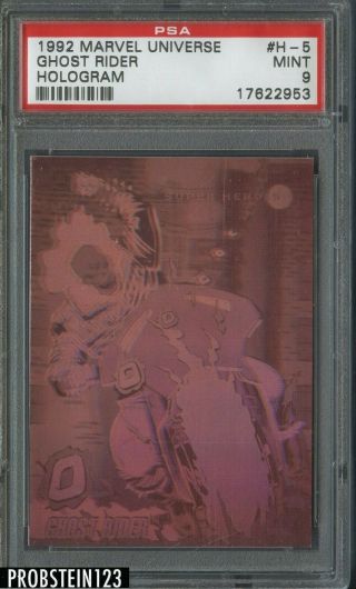 1992 Impel Marvel Universe Hologram Ghost Rider Psa 9