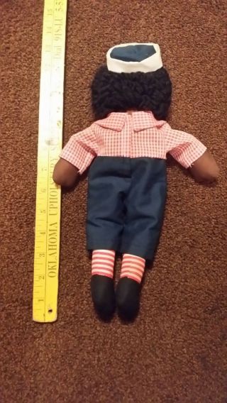 VINTAGE BLACK HANDMADE RAGGEDY ANDY DOLL APPROXIMATELY 13 