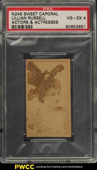 1890 N245 Actors & Actresses Lillian Russell Psa 4 Vgex (pwcc)