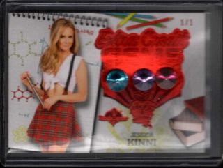 Jessica Kinni 1/1 2018 Benchwarmer Hot For Teacher Extra Credit Gems