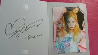 Twice Sana Authentic Official Lenticular Photocard 2nd Album Page Two 사나