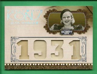 Jean Harlow 2008 Donruss Celebrity Cuts Hollywood Icons Personally - Worn Material
