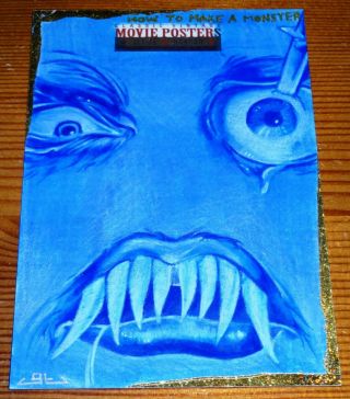 Movie Posters Sci - Fi Horror 2 - How To Make A Monster Sketch Card - Looney Toons