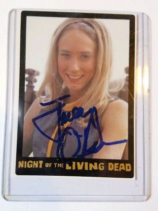 Autographed Judeth Odea,  Night Of The Living Dead Trading Card Cond