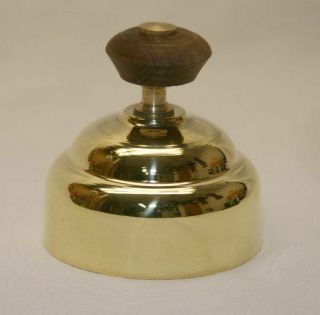 Brass Russian Samovar Chimney Lid / Damper 2.  3/4” With Wooden Kn (011018222)