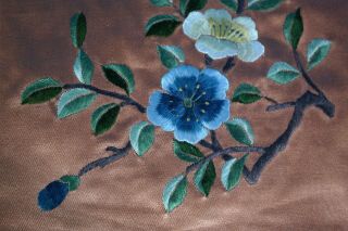 Vintage Hand Embroidered Chinese Silk Panel 13 