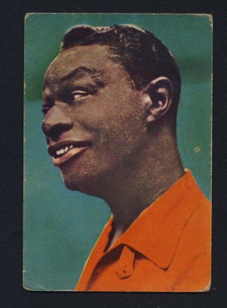 Nat King Cole Jazz Legend Rare 1959 German Trading Card By Heinerle Star Parade