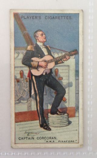 Captain Corcoran Hms Pinafore Gilbert And Sullivan 1925 Cigarette Card (b74)