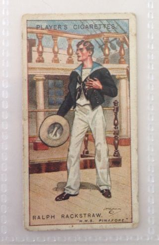 Ralph Rackstraw Hms Pinafore Gilbert And Sullivan 1925 John Player Card (b74)