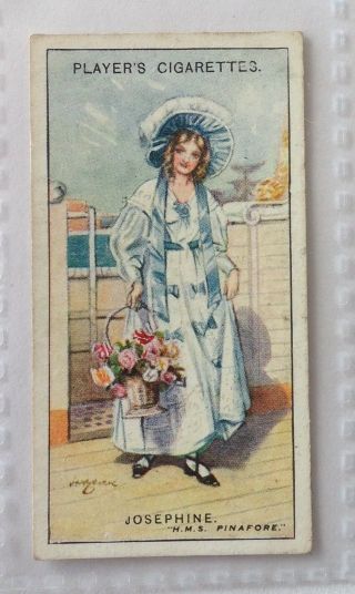 Josephine Hms Pinafore Gilbert And Sullivan 1927 Cigarette Card (b75)