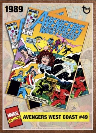 Topps Archives - Marvel Collect By Topps Avengers West Coast 49 -