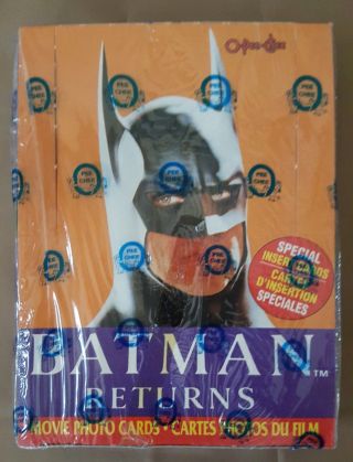 Batman Returns Movie Photo Cards Topps Box Nos Misb