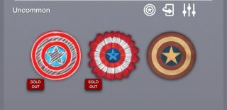Topps Marvel Collect - Captain America Wield The Shield Diecut 3 Inserts Digital