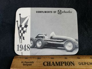 Marhoefer Card,  Indy 500,  1948 Clancy Special