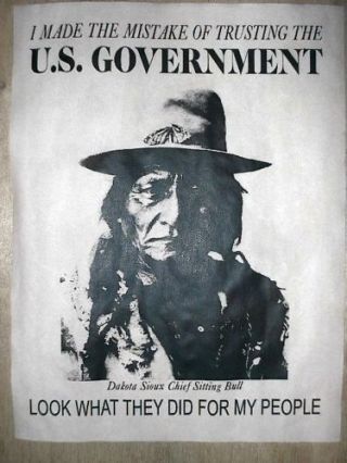 (193) Novelty Poster American Indian Dakota Sioux Chief Sitting Bull 11 " X14 "