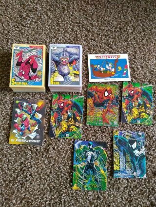 1991 Impel Marvel Universe Trading Cards / Complete 162 Card Set,  Spiderman