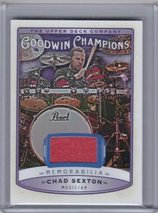 2019 Upper Deck Goodwin Champions Chad Sexton Worn Relic Card Pack Fresh