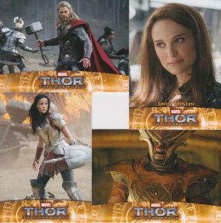2013 Upper Deck Marvel Thor The Dark World Movie Set 1 - 100,  Loki,  Sif,  Heimdall