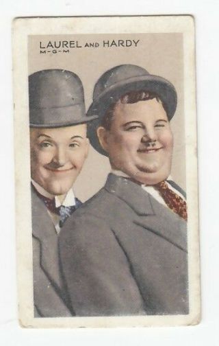 Laurel & Hardy: Vintage 1935 Oliver Hardy And Stan Laurel Card