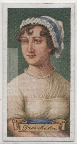 Jane Austen English Novelist 80,  Y/o Trade Card