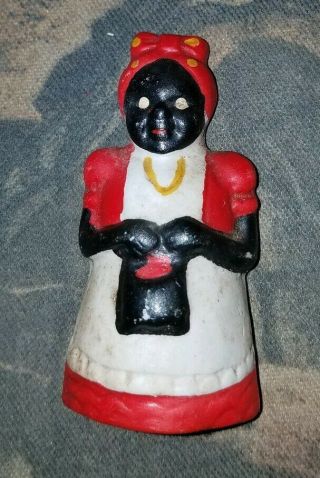 Vintage Black Americana/ Aunt Jemima/ Mammy Ceramic Magnet,  2 3/8 " Tall