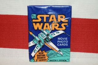 1977 Topps " Star Wars " Series 5 Wax Pack 274