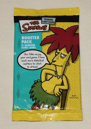 9x Assorted The Simpsons Trading Card Game Booster Pack 99 Cards Wizards