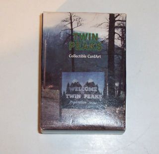 Twin Peaks Collectible Card Art Set (opened) In Binding Peggy Lipton