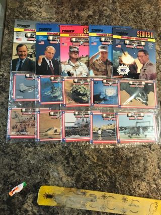 Spectra Star 1991 Desert Storm Troops Trading Card Packs Complete Series 2