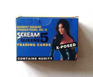 Scream Queens 5 Complete Factory Set Trading Cards 1 - 60 Horror 1995