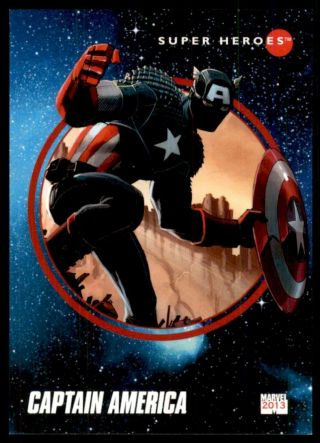 2013 Fleer Retro Marvel 1992 Impel Marvel Universe 1 Captain America