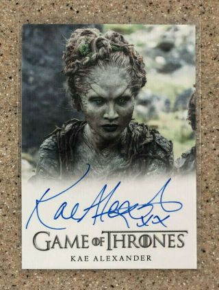 Game Of Thrones Season 6 Kae Alexander As Leaf Auto Autograph Card Full Bleed