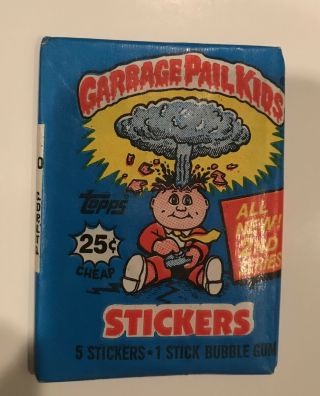 1985 Topps Garbage Pail Kids Gpk 2nd Series Os2 Wax Pack Nm/mt