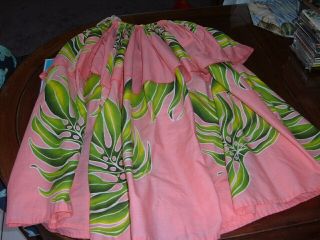 Kauai Made 31 1/2 " Hawaiian Fabric Hula Dress Skirt For Teen - Adult
