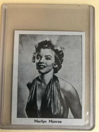 1960 Dutch Val Gum Moviestar Card Marilyn Monroe 3