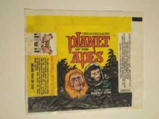 1969 Topps Planet Of The Apes 5 Cents Wax Wrapper