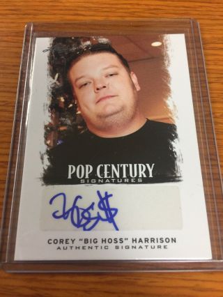 2012 Leaf Pop Century Corey " Big Hoss " Harrison Auto Autograph Pawn Stars