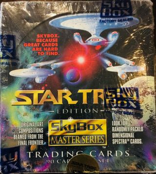 Star Trek Master Series Trading Cards - 1993 Skybox - 36 Packs In A Box