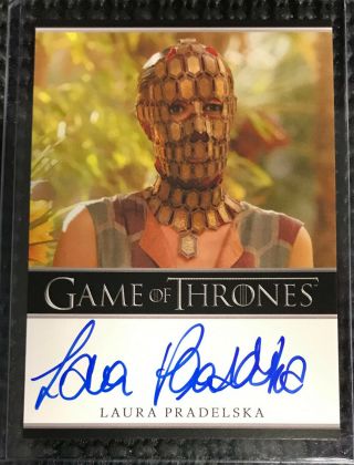 Laura Pradelska - Game Of Thrones Season 2 Two Autograph Card - Quaithe