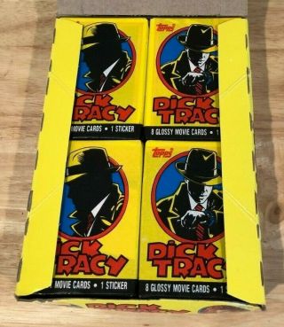 1990 Topps Disney Dick Tracy Movie Wax Box Trading Cards