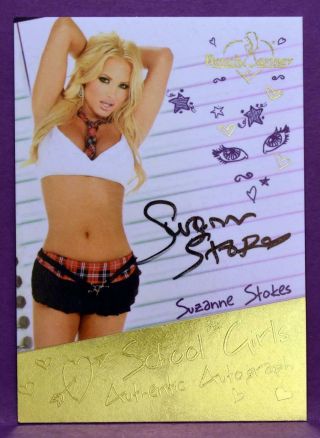 Benchwarmer 2014 Hot For Teacher Suzanne Stokes Authentic Autograph Insert 87