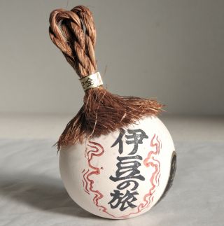 2 Inch Japanese Old Clay Bell Dorei :migawarisuzu,  Mayoke:from Shimonoseki Port