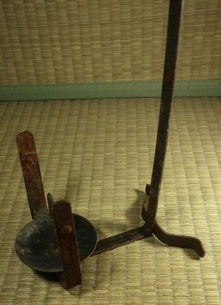 Steel Candle Holder / Japanese / Vintage 4