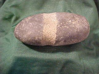 EARLY NATIVE AMERICAN INDIAN STONE AXE HEAD FULL GROOVE FREMONT WY SHOSHONE 2